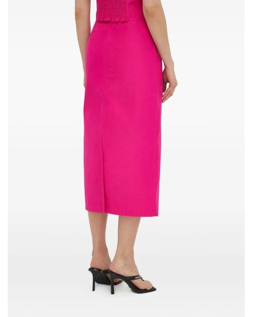 Résumé Pink Split Back Skirt