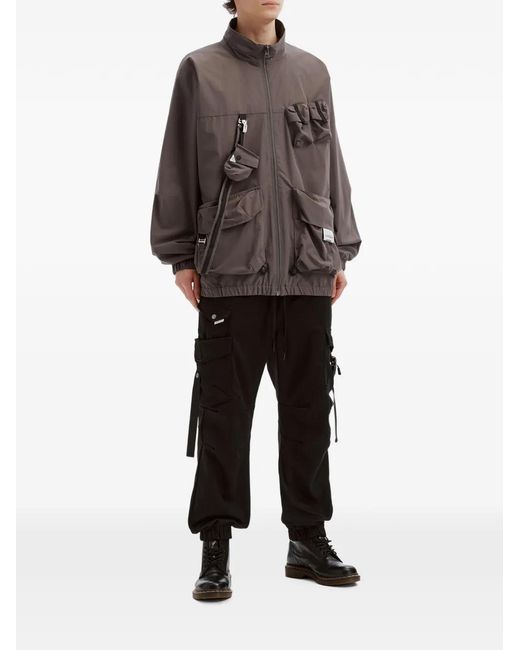Musium Div. Black Drawstring Cargo Pants for men