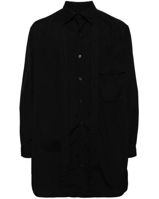 Camicia con colletto classico di Yohji Yamamoto in Black da Uomo
