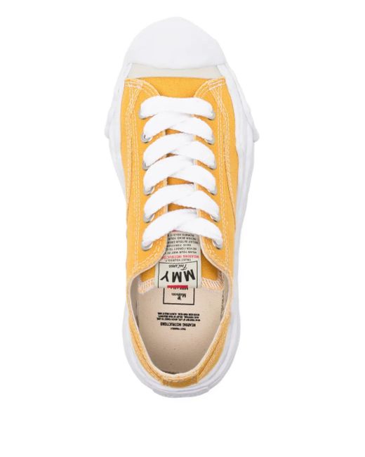 Maison Mihara Yasuhiro Yellow Hank Low-Top Sneakers for men