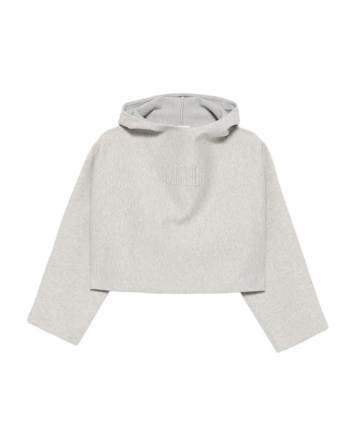 Jean Paul Gaultier Cropped Hoodie in het White