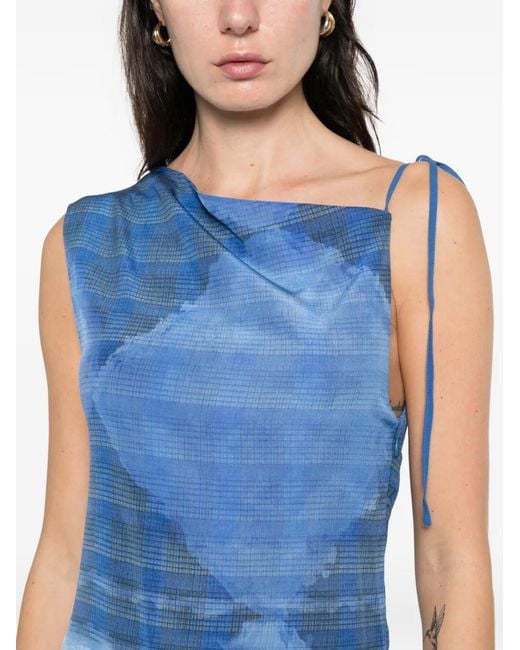 Sir Blue Isla Waves Print Mini Dress