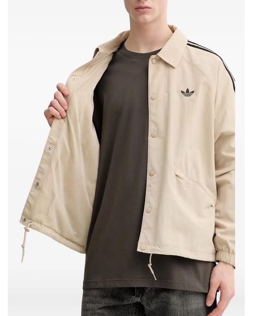 Adidas Natural 3-Stripes Track Jacket for men