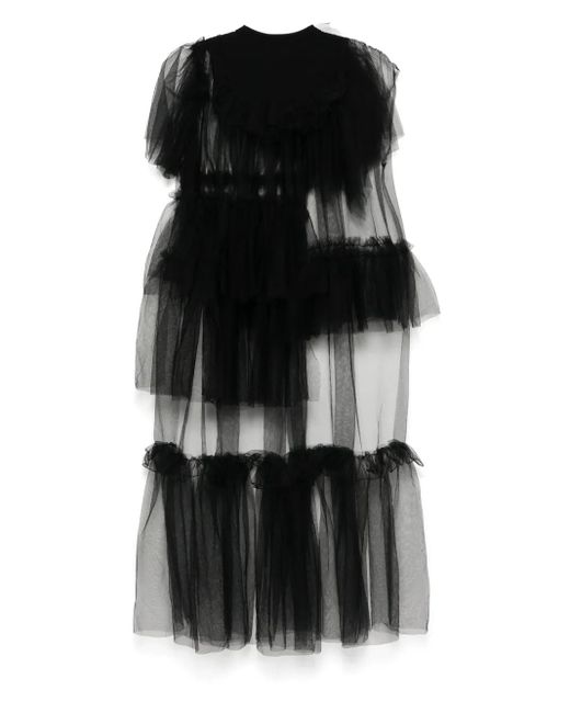 Kolor Black Ruffle Top
