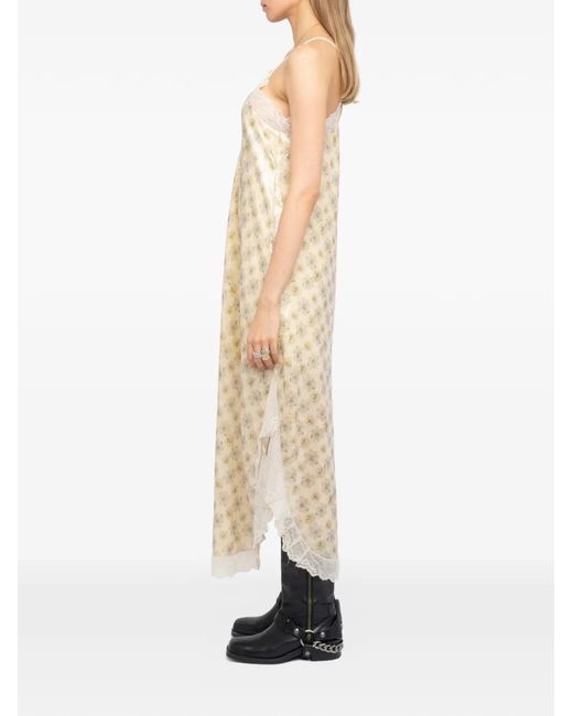 Zadig & Voltaire White Ristyl Flower Midi Dress