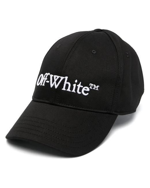 Off-White c/o Virgil Abloh Black Bookish Logo-Embroidered Baseball Cap for men