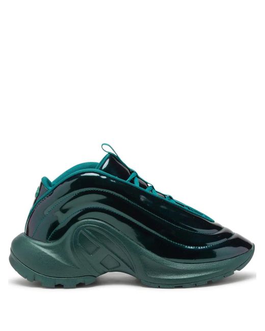 DIESEL Green S-D-Runner X-Slip-On Sneakers With Oval D Instep
