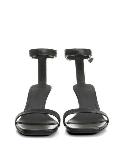 Rick Owens White Strap Squared Toe Sandals