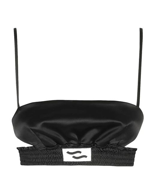 Top con placa del logo Ssheena de color Black