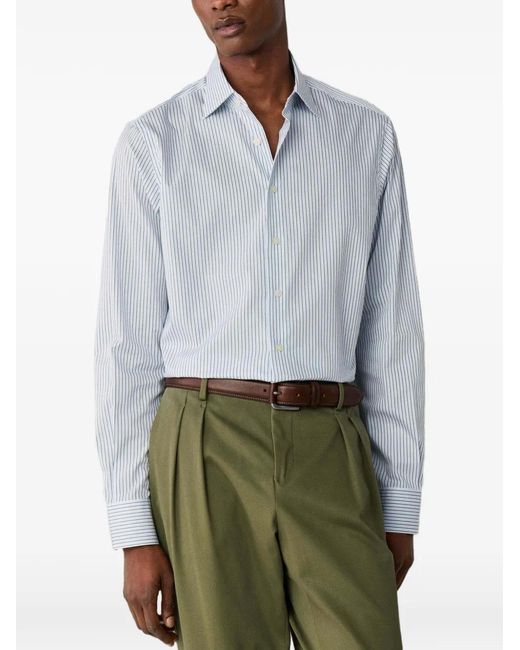 Hackett Interline Pimlico Overhemd Met Streepprint in het White voor heren