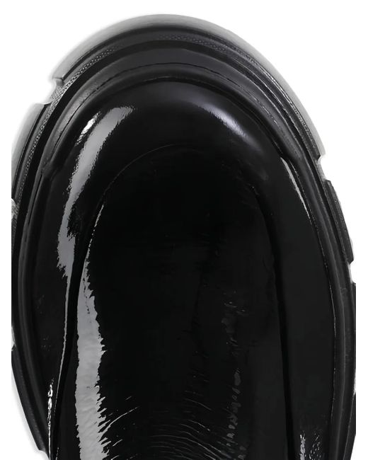 Högl Black Adventure Chunky-Sole Patent Ankle Boots