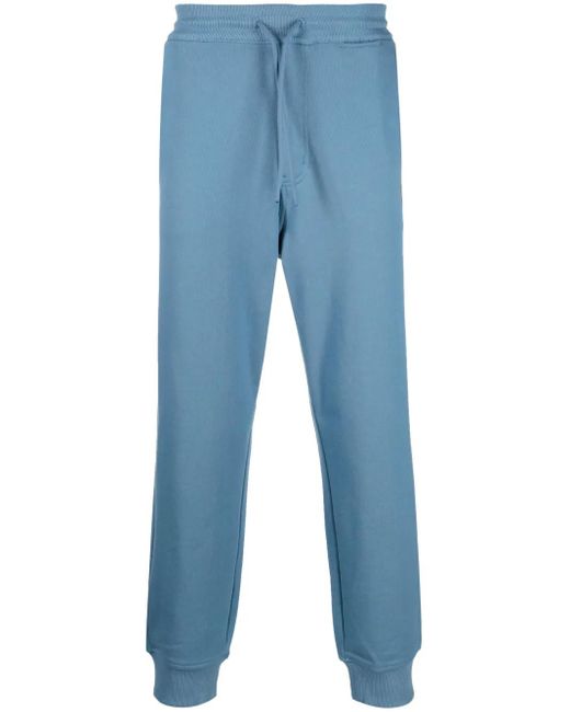 Y-3 Blue Organic-cotton Track Pants for men
