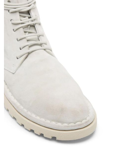 Marsèll White Sancrispa Alta Suede Boots