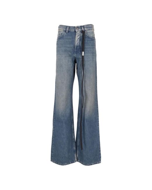 Ann Demeulemeester Blue Genoveva 5-Pockets Flared Jeans