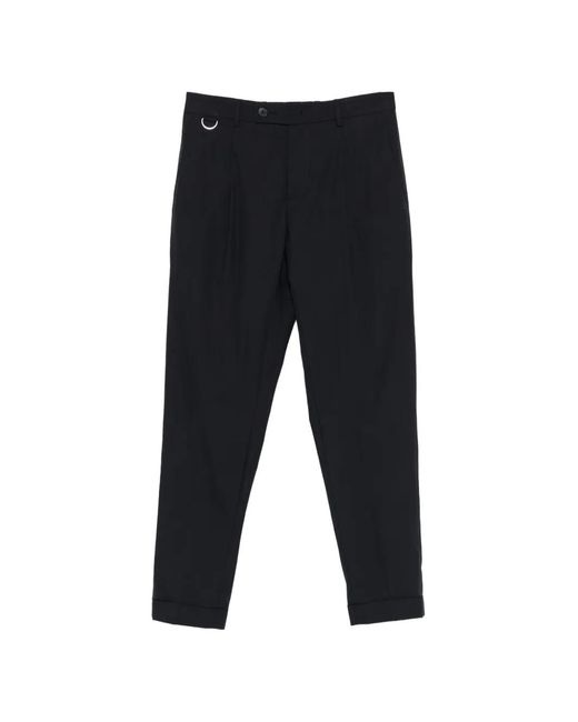 Low Brand Black Pleated Trousers for men