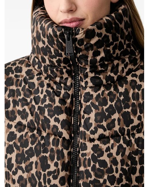 DKNY Donsjack Met Luipaardprint in het Black