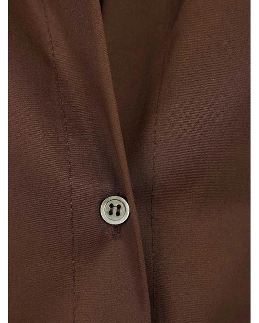 Al Duca D'aosta Brown Aletta Sleeveless Shirt