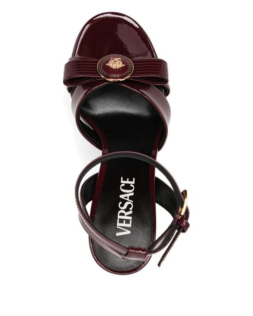 Versace White 140Mm Gianni Ribbon Sandals