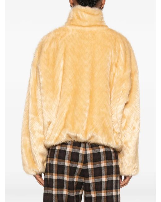 Forte_forte Natural Faux-Fur Jacket