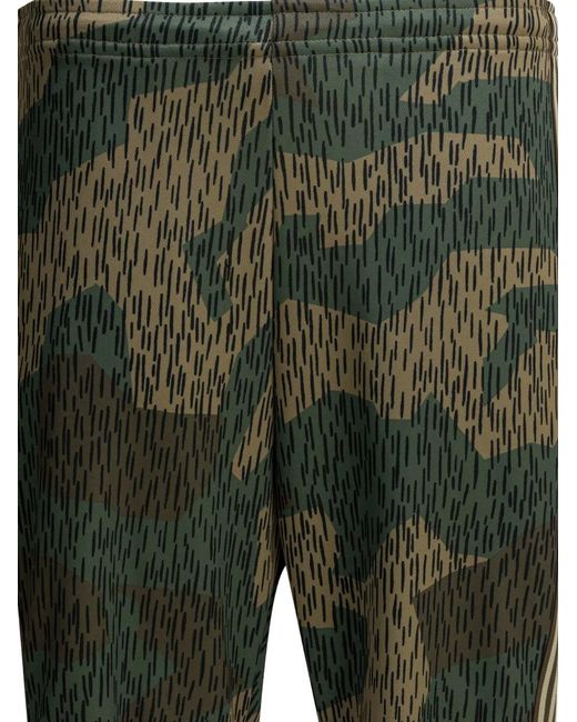 Kapital Green Camouflage-Pattern Trousers for men