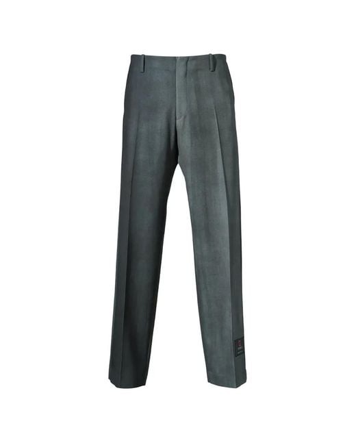Doublet Gray Faded Spray-Dye Tailored Trousers for men