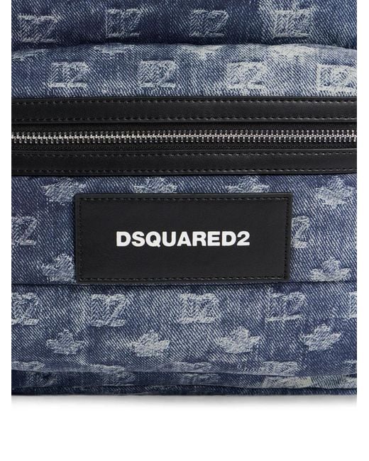 DSquared² Blue D2 Monogram Backpack for men
