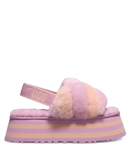 Ugg Pink Disco Stripe Slides