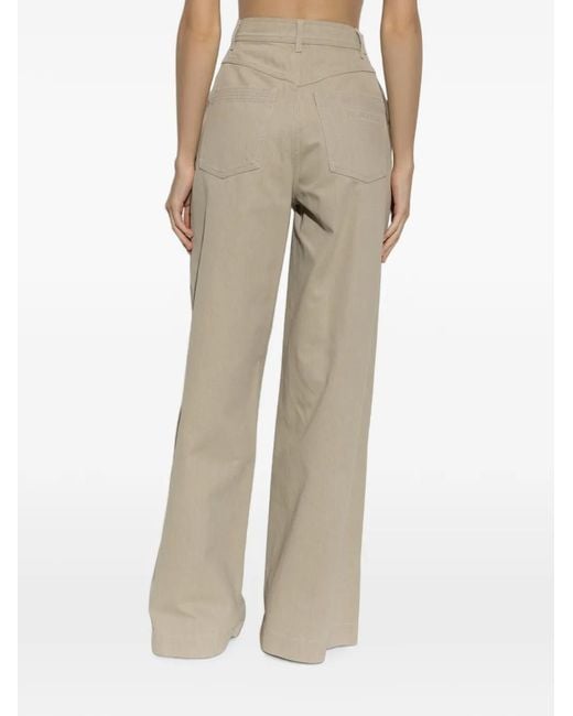 Max Mara Natural Alamaro Wide-Leg Jeans