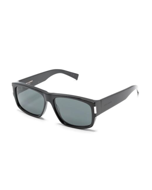 Saint Laurent Gray Sl 689 Rectangle-Frame Sunglasses