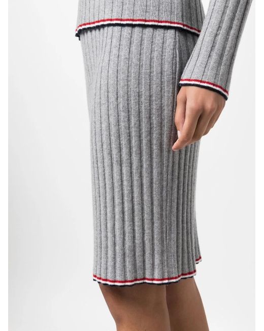 Thom Browne Kasjmier Rok in het Gray
