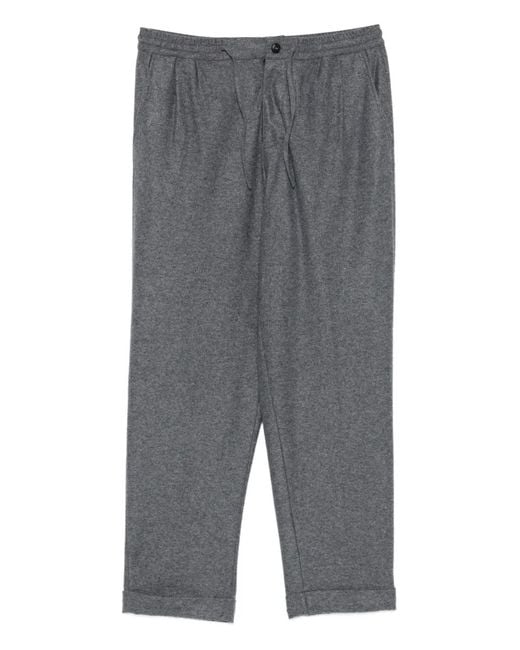 Pantalones Harvard Con Cordón Fedeli de hombre de color Gray