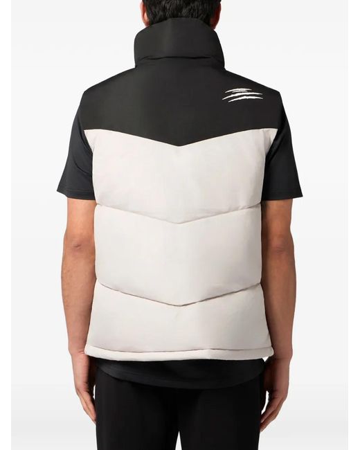 Philipp Plein Black Zip-Up Gilet for men