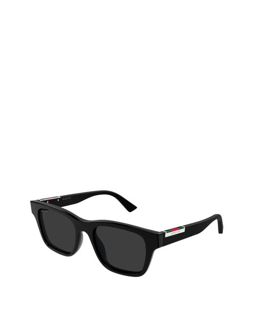 Gucci Black Rectangle Sunglasses for men
