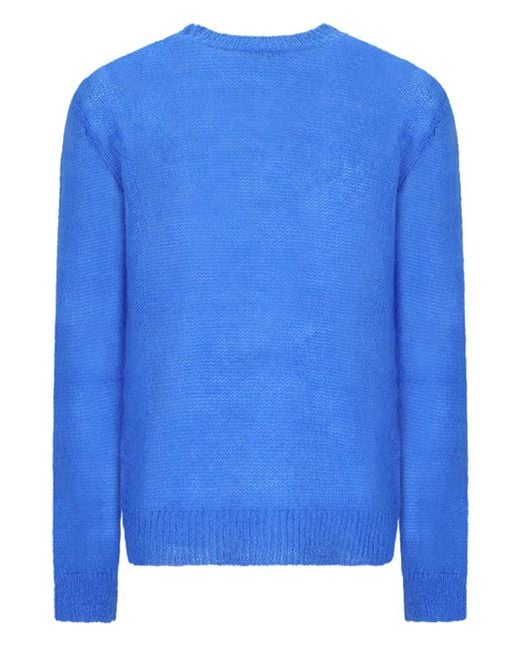 DSquared² Blue Crew-Neck Sweater for men