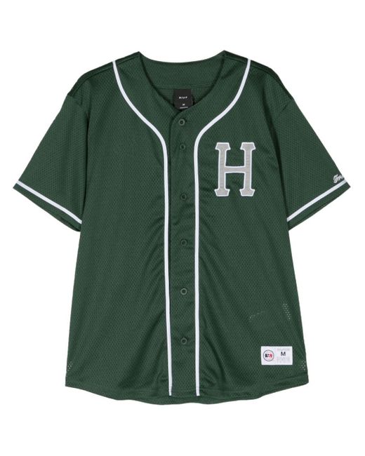Huf Green Logo-patch Baseball Shirt for men