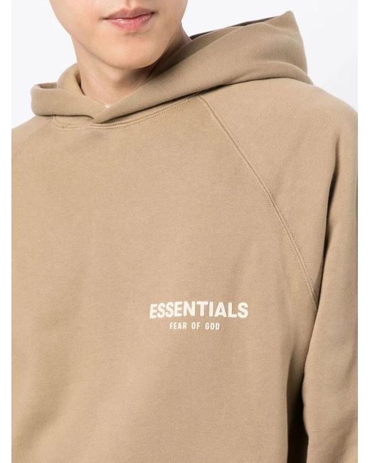 Fear Of God Natural Essentials Logo-Print Hoodie for men