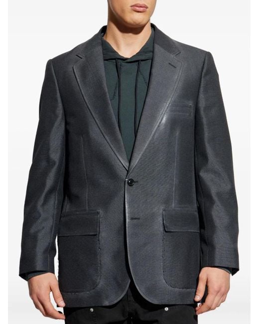 Maison Margiela Black Single-Breasted Jacket for men