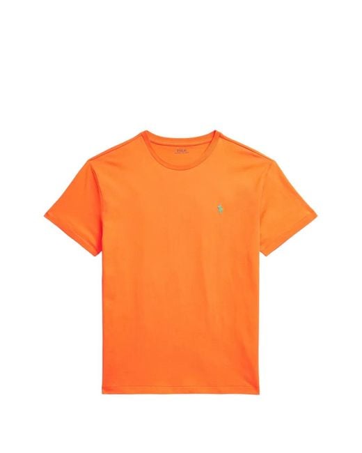 Polo Ralph Lauren Orange Pony-Logo T-Shirt for men