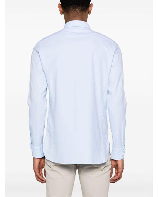 Chemise en coton à col boutonné Tom Ford pour homme en coloris White