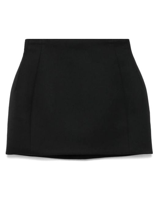 Wardrobe NYC Black Sculpted Mini Skirt