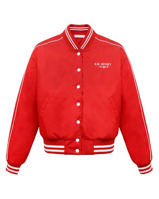 Sporty & Rich Red Sr Sporty Varsity Jacket