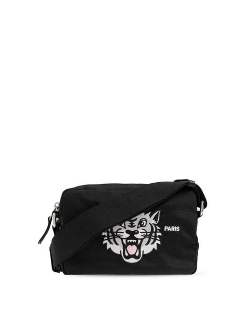 Borsa A Spalla Con Stampa di KENZO in Black da Uomo