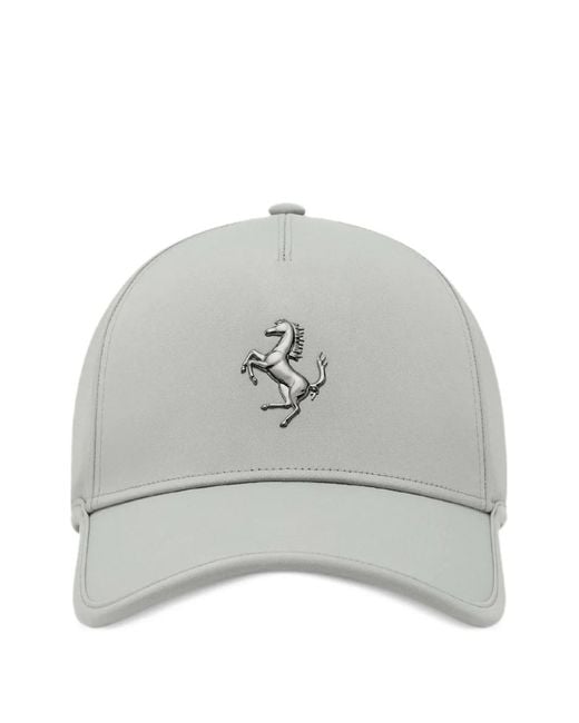 Ferrari Gray Prancing Horse Baseball Cap for men
