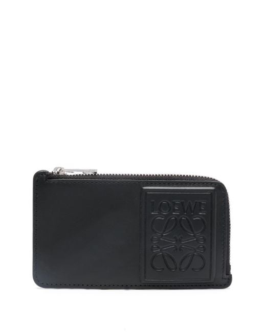Loewe Black Debossed-anagram Leather Wallet for men