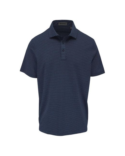 G/FORE Blue Geo All Play Polo Shirt for men