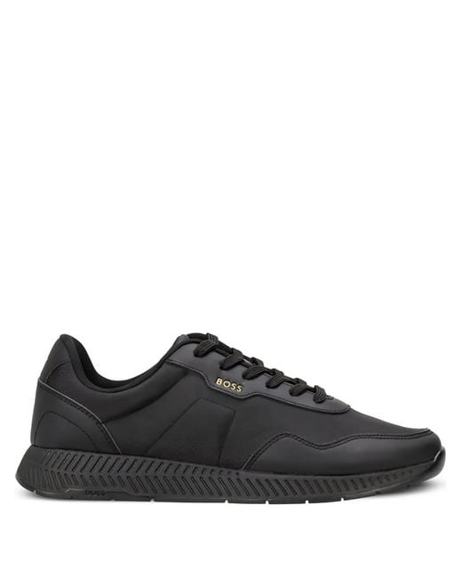 HUGO Black Titanium Sneakers for men