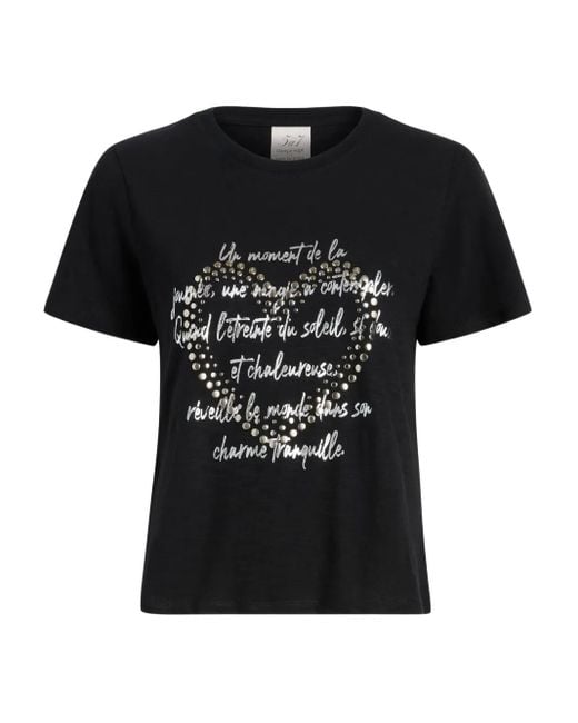 Cinq À Sept Black Studded Love Letter T-Shirt