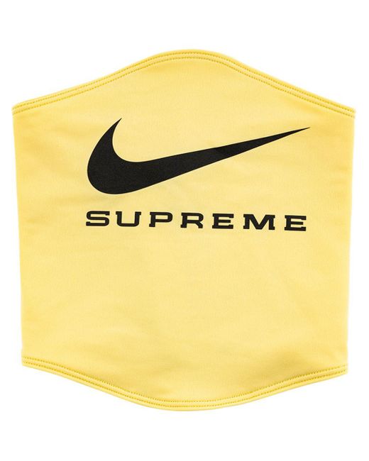 Supreme X Nike Neck Warmer in Yellow for Men - Lyst