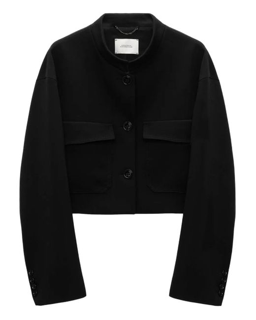 Dorothee Schumacher Black Pocketed Cropped Jacket