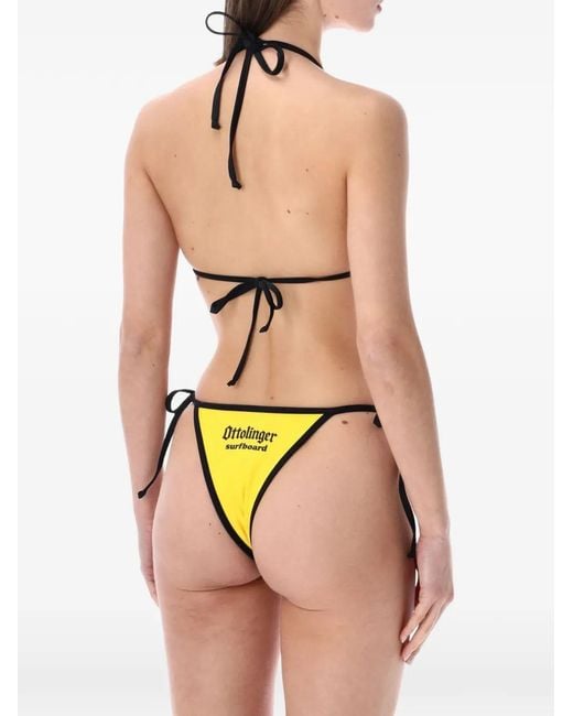 OTTOLINGER Metallic Bikini À Logo Imprimé